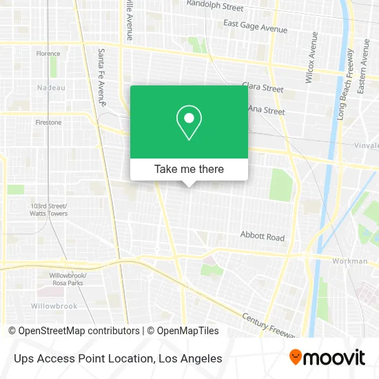 Ups Access Point Location map