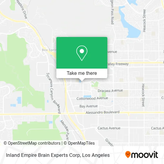 Inland Empire Brain Experts Corp map
