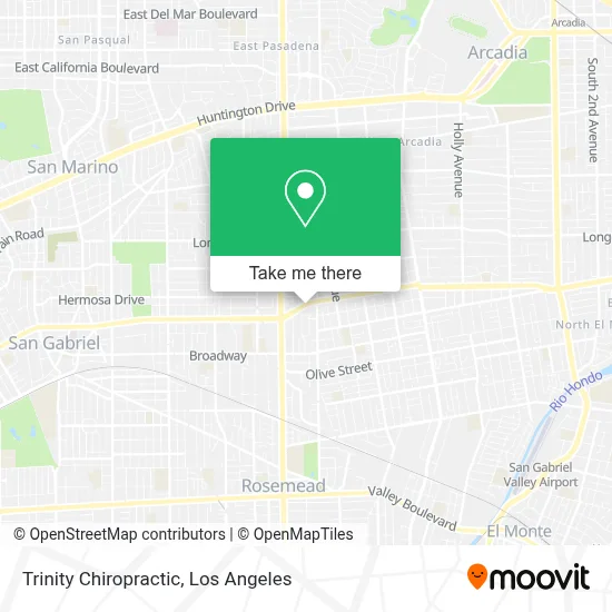 Trinity Chiropractic map