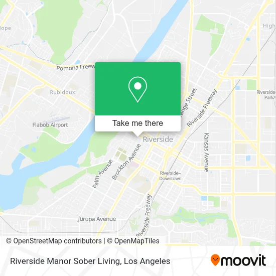 Riverside Manor Sober Living map