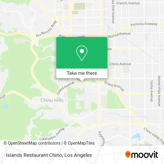 Islands Restaurant Chino map
