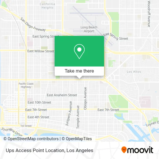 Ups Access Point Location map