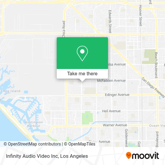 Infinity Audio Video Inc map