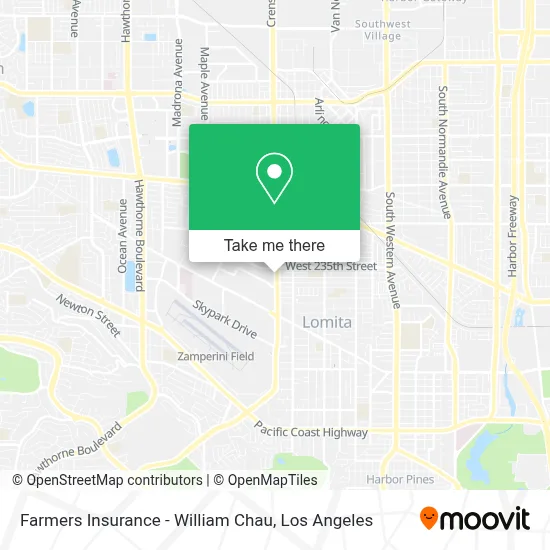 Farmers Insurance - William Chau map