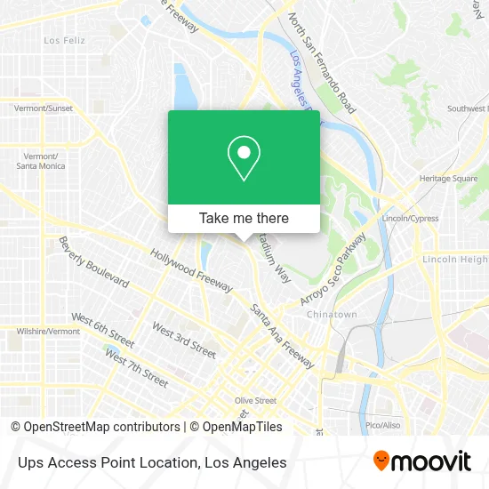Ups Access Point Location map