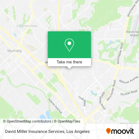 David Miller Insurance Services map