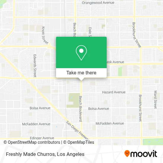 Freshly Made Churros map