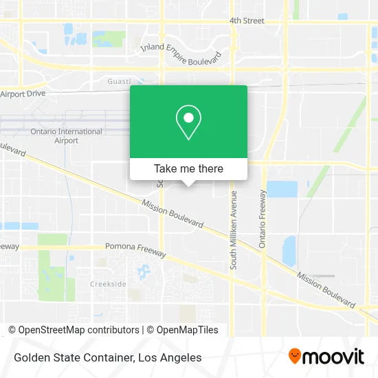 Golden State Container map