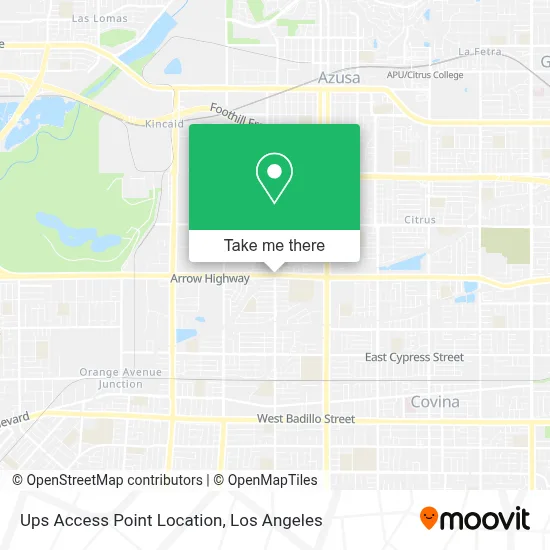 Ups Access Point Location map