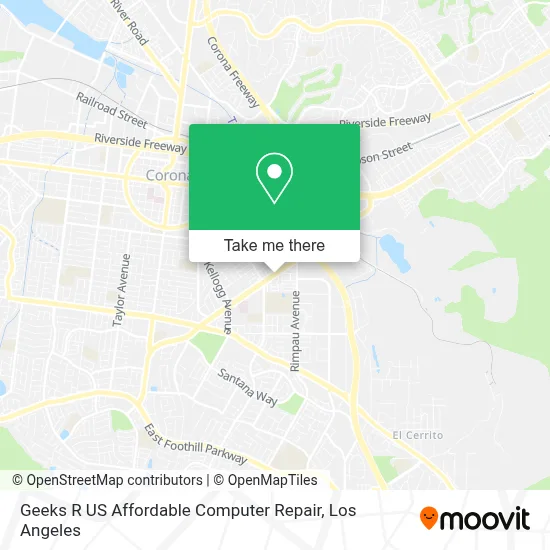 Geeks R US Affordable Computer Repair map