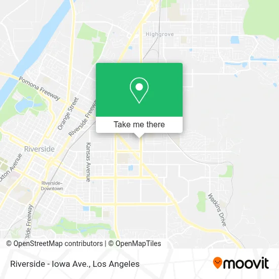 Riverside - Iowa Ave. map