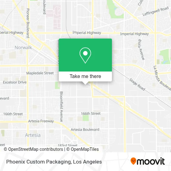 Phoenix Custom Packaging map