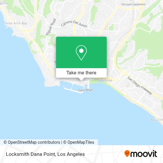 Locksmith Dana Point map