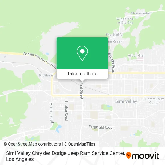 Simi Valley Chrysler Dodge Jeep Ram Service Center map