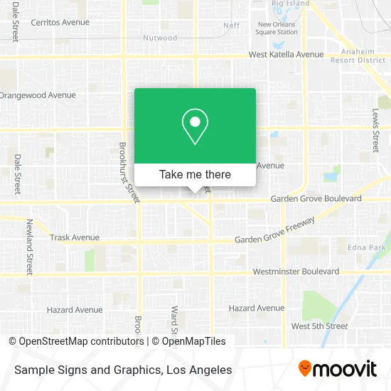 Sample Signs and Graphics map
