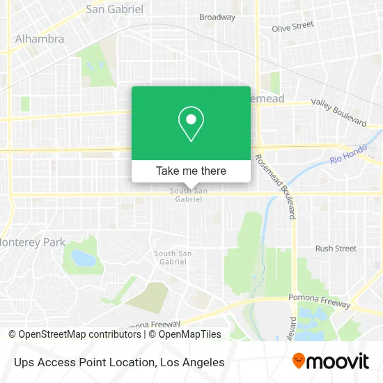 Ups Access Point Location map