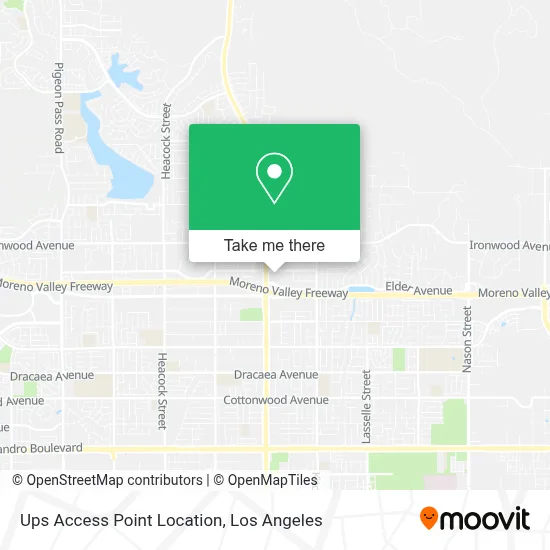 Ups Access Point Location map