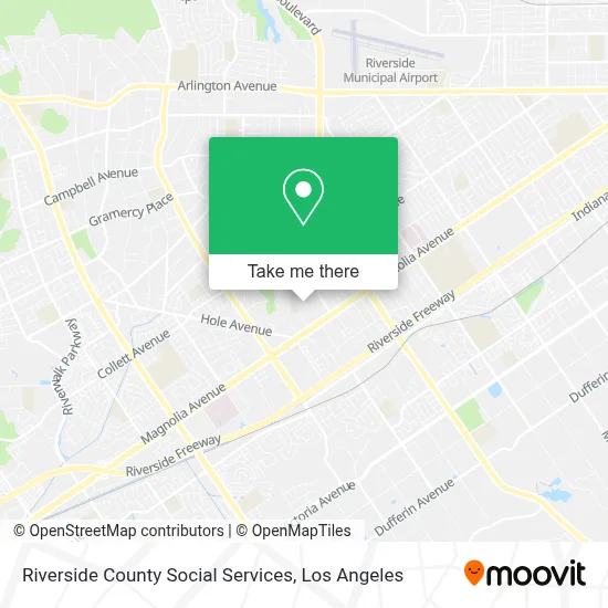 Riverside County Social Services map