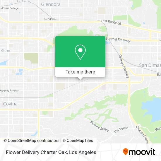 Flower Delivery Charter Oak map
