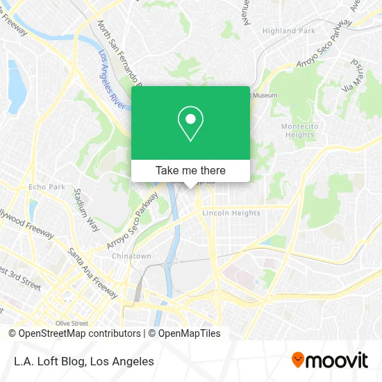 L.A. Loft Blog map