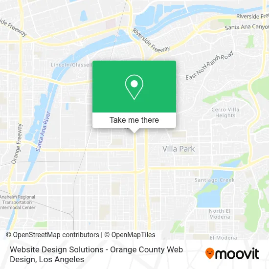 Website Design Solutions - Orange County Web Design map
