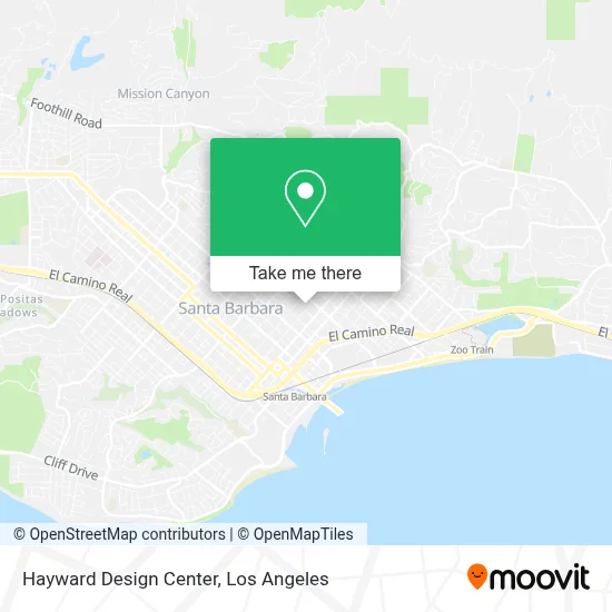 Hayward Design Center map