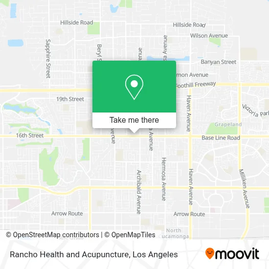 Rancho Health and Acupuncture map