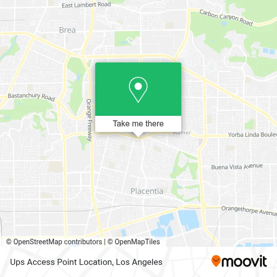 Ups Access Point Location map