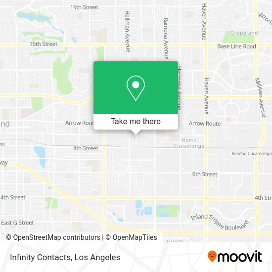 Infinity Contacts map