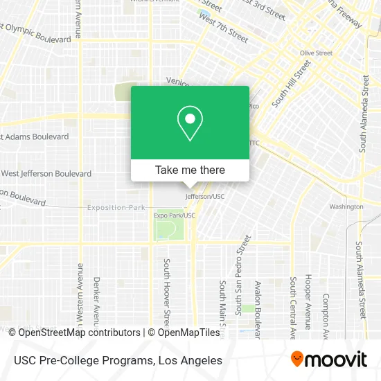 USC Pre-College Programs map