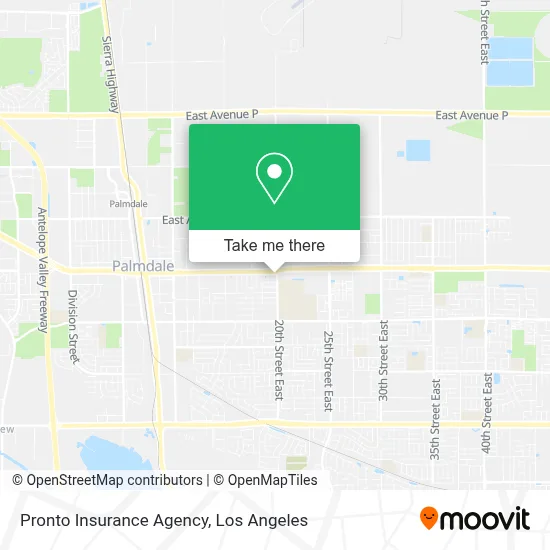 Pronto Insurance Agency map