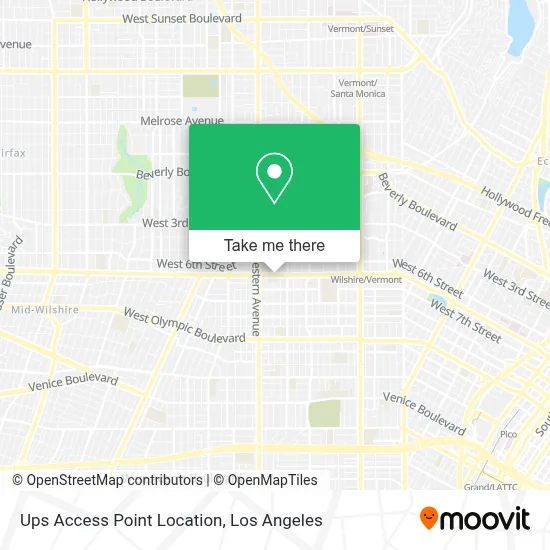 Ups Access Point Location map