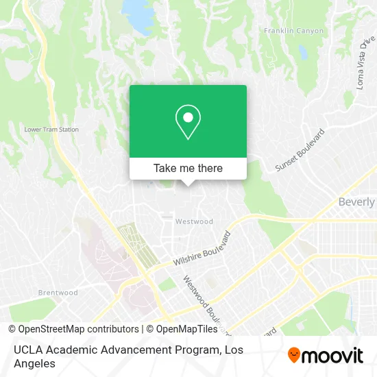 UCLA Academic Advancement Program map
