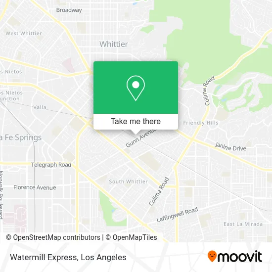 Watermill Express map