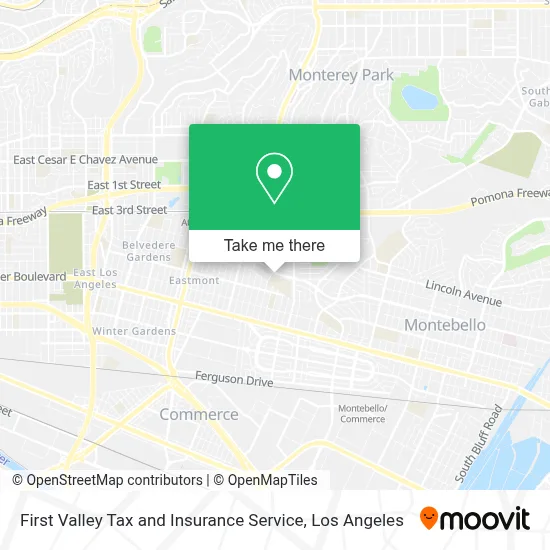 First Valley Tax and Insurance Service map
