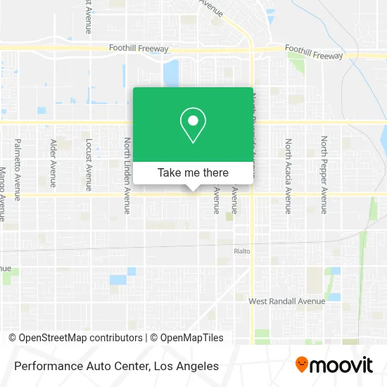 Performance Auto Center map