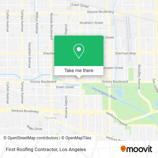 First Roofing Contractor map