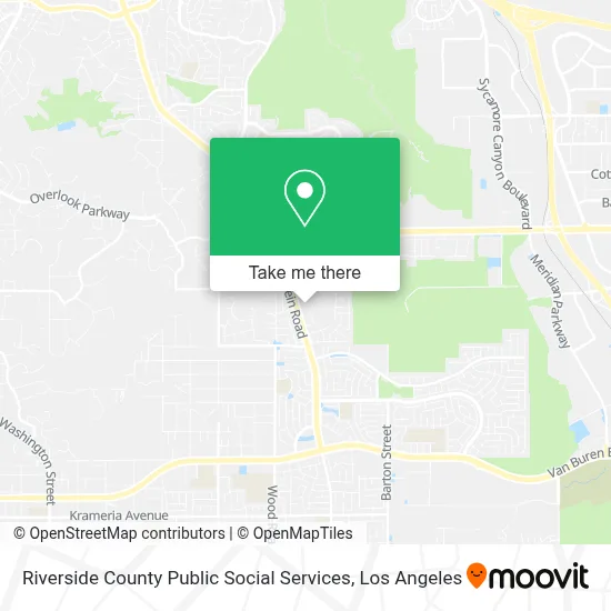 Riverside County Public Social Services map