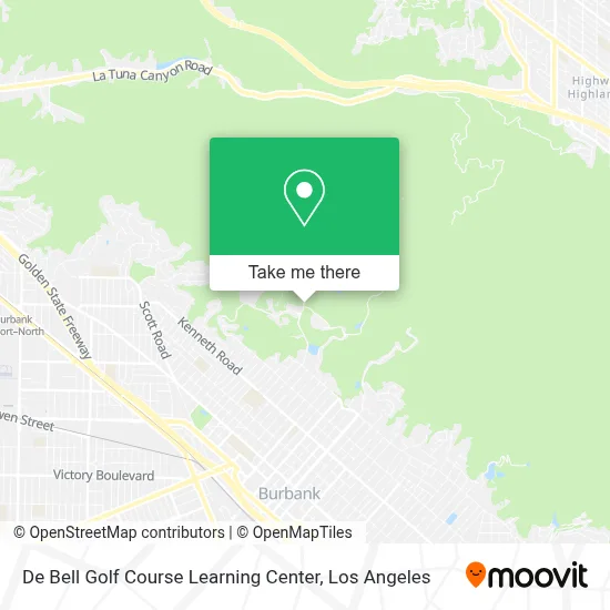 De Bell Golf Course Learning Center map