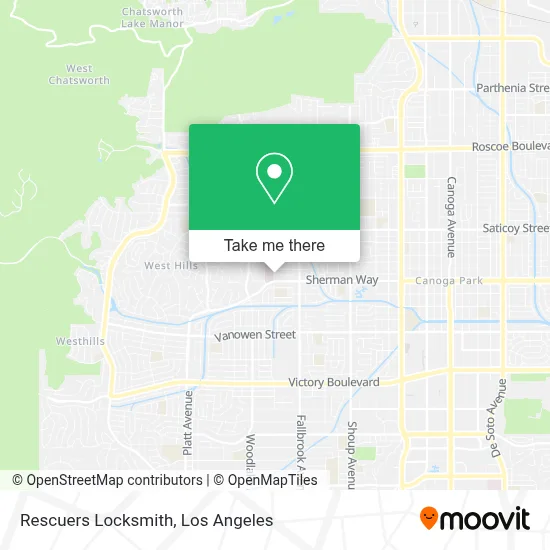 Rescuers Locksmith map