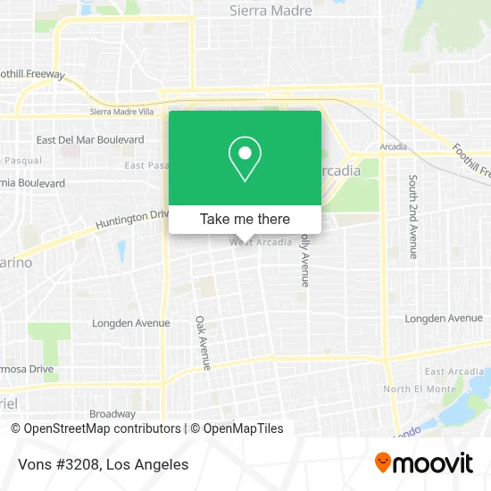 Vons #3208 map