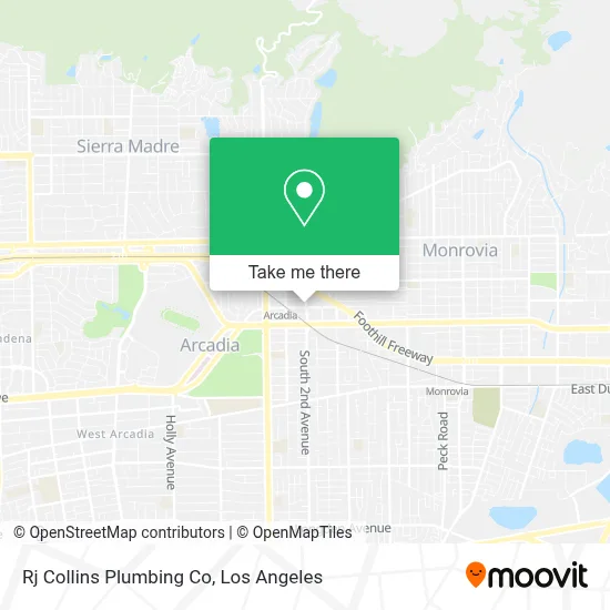 Rj Collins Plumbing Co map