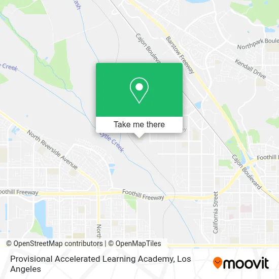 Provisional Accelerated Learning Academy map
