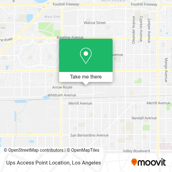 Ups Access Point Location map