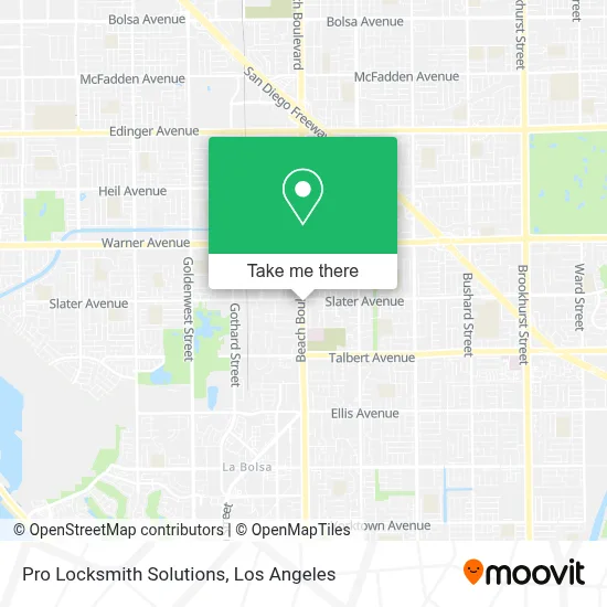 Pro Locksmith Solutions map