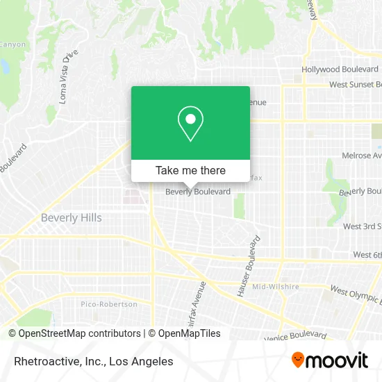 Rhetroactive, Inc. map