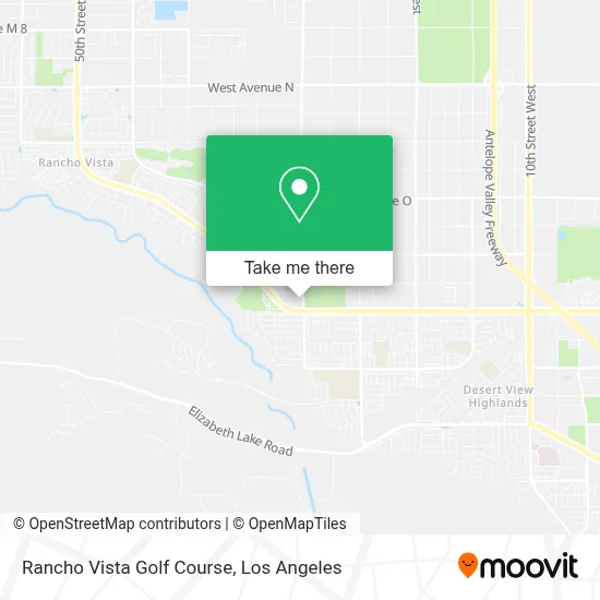 Rancho Vista Golf Course map