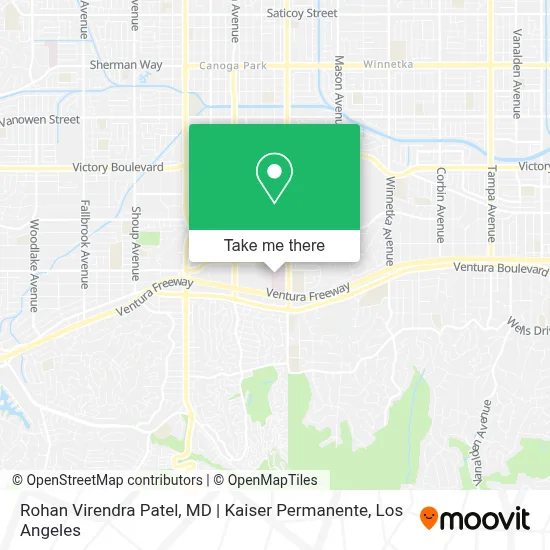 Rohan Virendra Patel, MD | Kaiser Permanente map