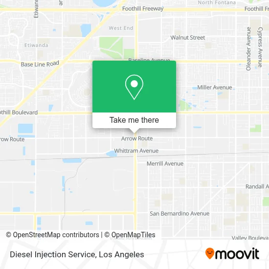 Diesel Injection Service map