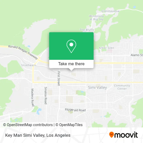 Key Man Simi Valley map